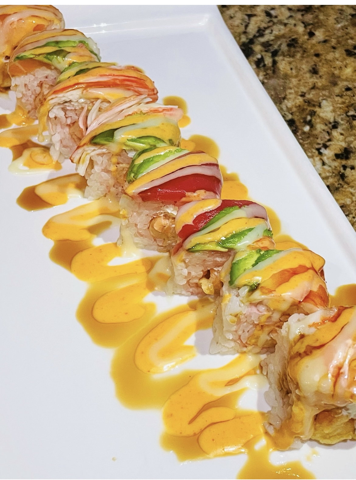 Order Ocean Adventure Roll food online from Osaki Sushi & Hibachi store, Duncanville on bringmethat.com