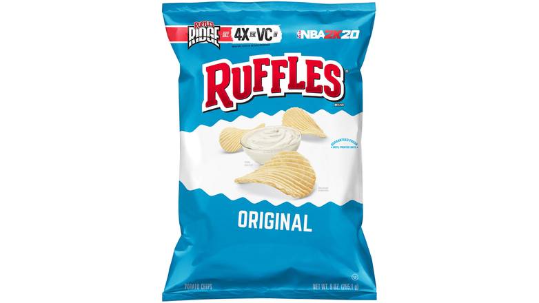 Order Ruffles Original Potato Chips food online from Trumbull Mobil store, Trumbull on bringmethat.com