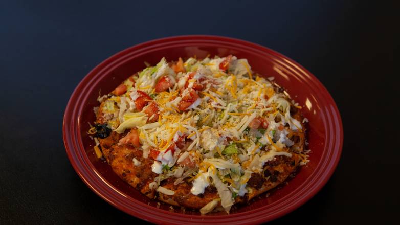 Order Taco Pizza (Single 8") food online from Neighborhood Pizza Cafe store, Springfield on bringmethat.com