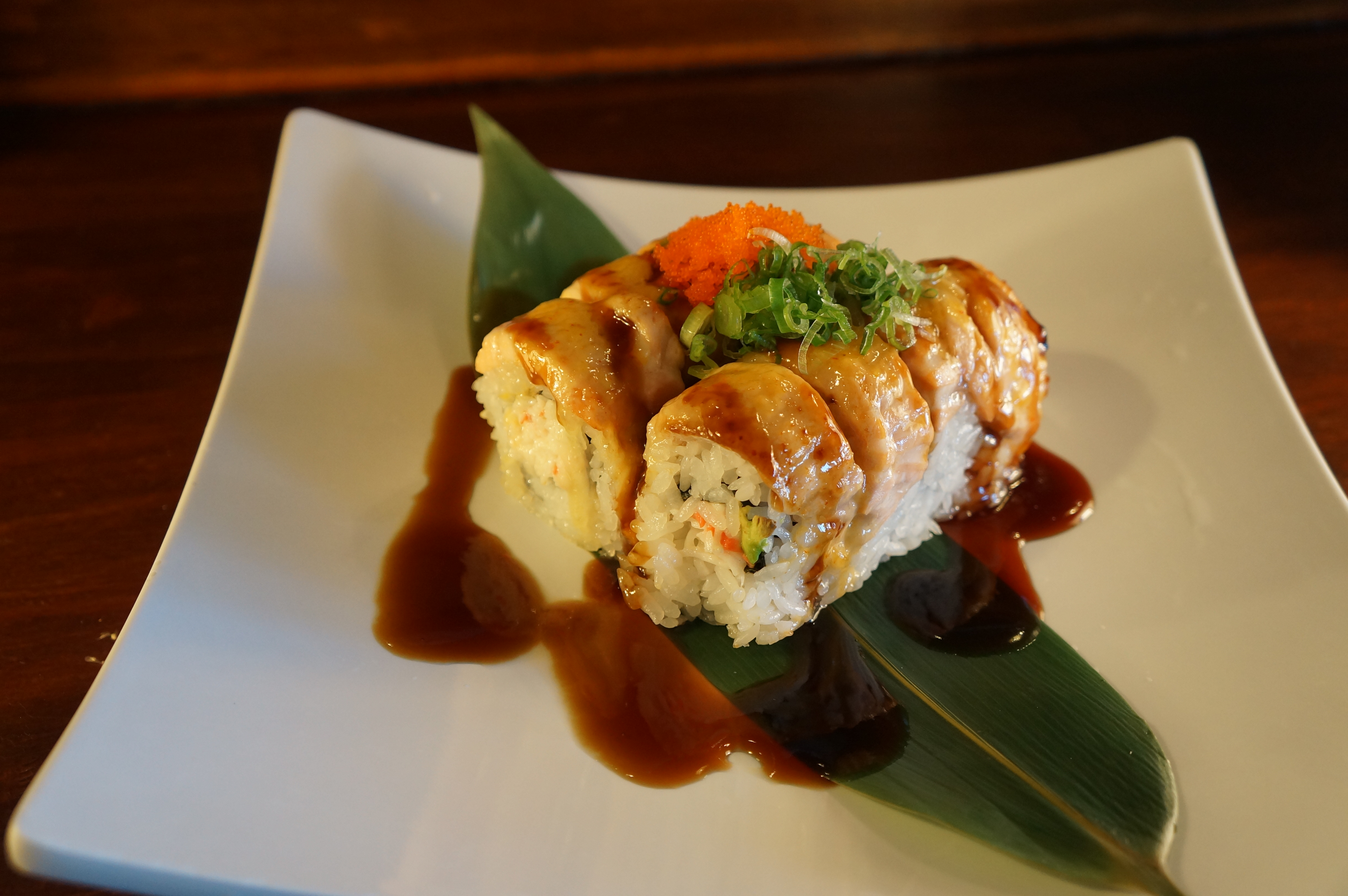 Order Baked Salmon Roll food online from Tomo Sushi store, Laguna Woods on bringmethat.com