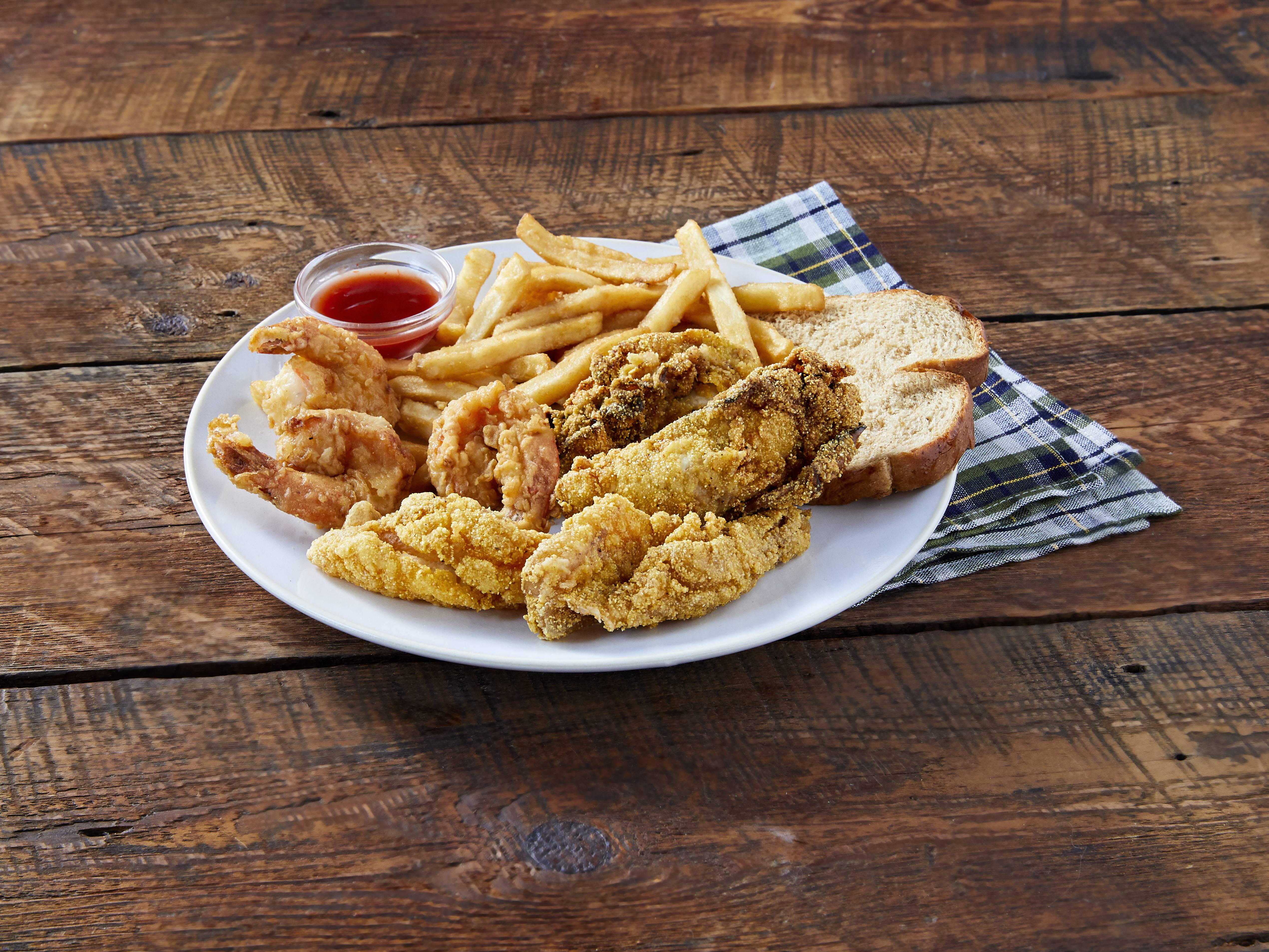 Order 3 Items Combo food online from JJ's Fish & Chicken - Adams store, Chicago on bringmethat.com