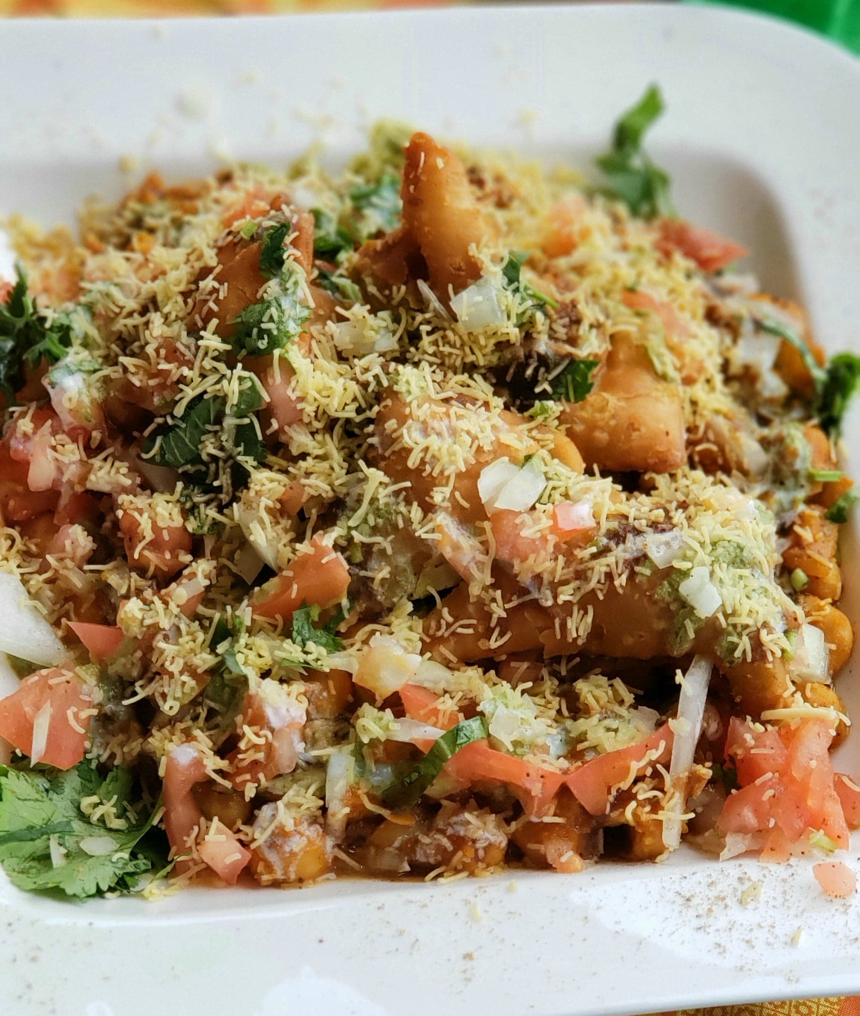 Order Samosa Chaat food online from Tamarind Indian Cuisine store, Sterling on bringmethat.com