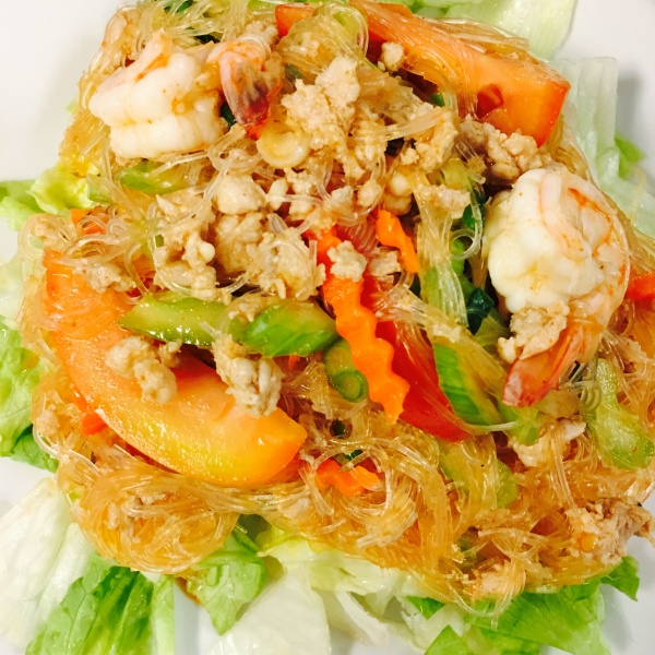 Order Silver Tiger Salad food online from The Dish Thai Fusion Cuisine store, Studio City on bringmethat.com