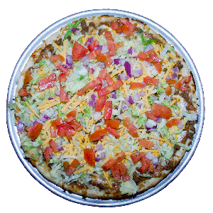 Order Taco Pizza (Small - 9") food online from Pizza Plus store, Kingsport on bringmethat.com