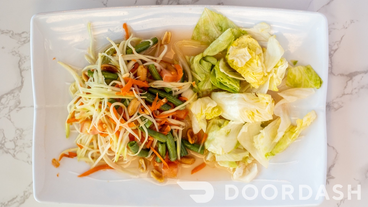 Order Papaya Salad food online from Shandra Thai Cuisine store, Palmdale on bringmethat.com