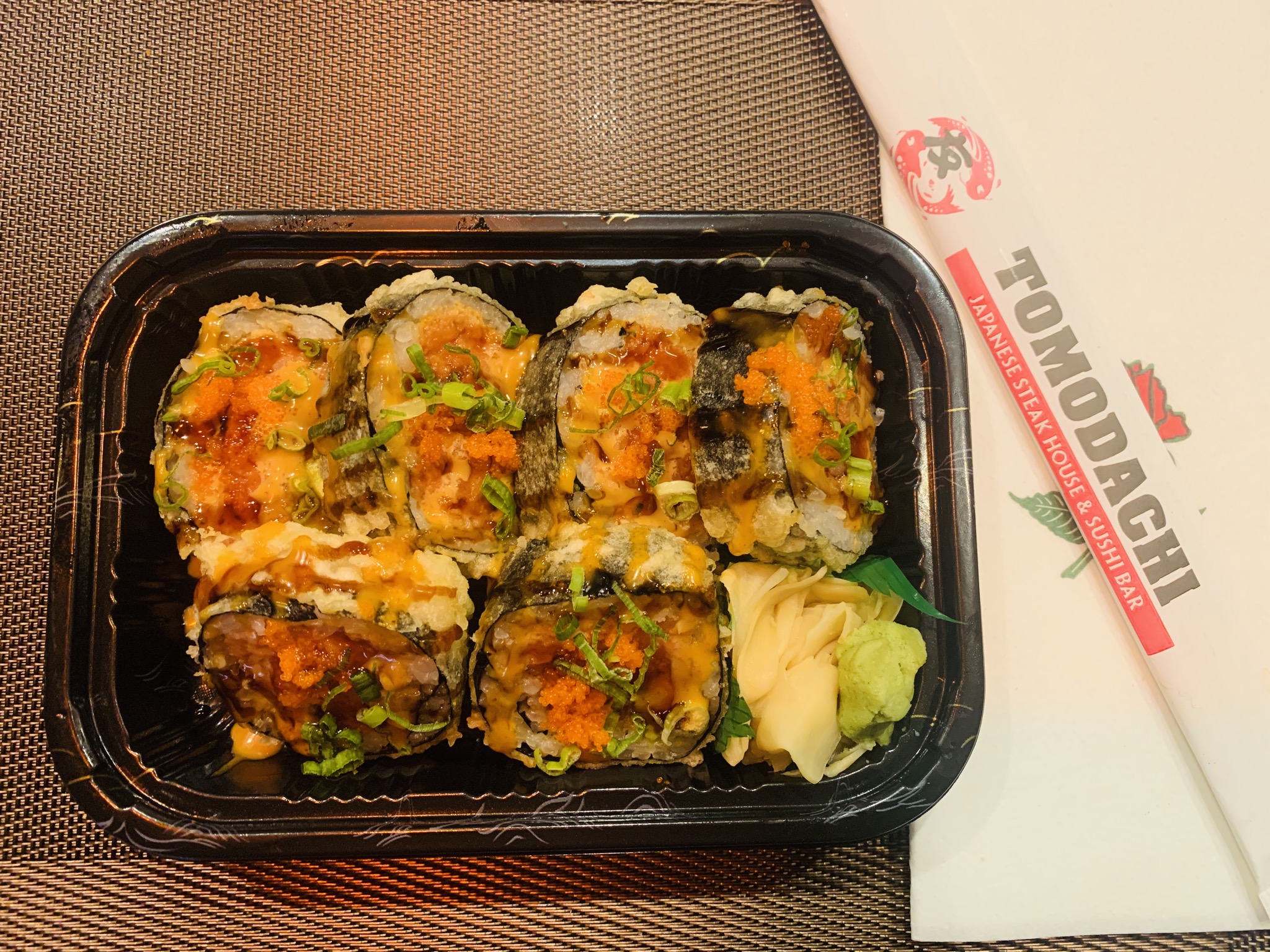 Order 10. Hot Fancy Roll food online from Tomodachi Japanese Steakhouse & Sushi Bar store, Royersford on bringmethat.com