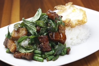 Order Crispy Pork with Basil food online from Thai Gulf store, San Diego on bringmethat.com