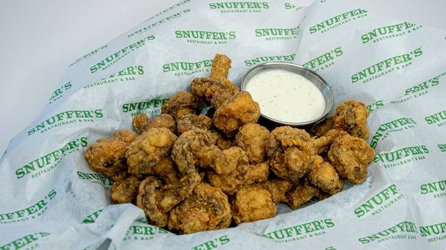 Order Fried Mushrooms food online from Snuffer's store, Mesquite on bringmethat.com