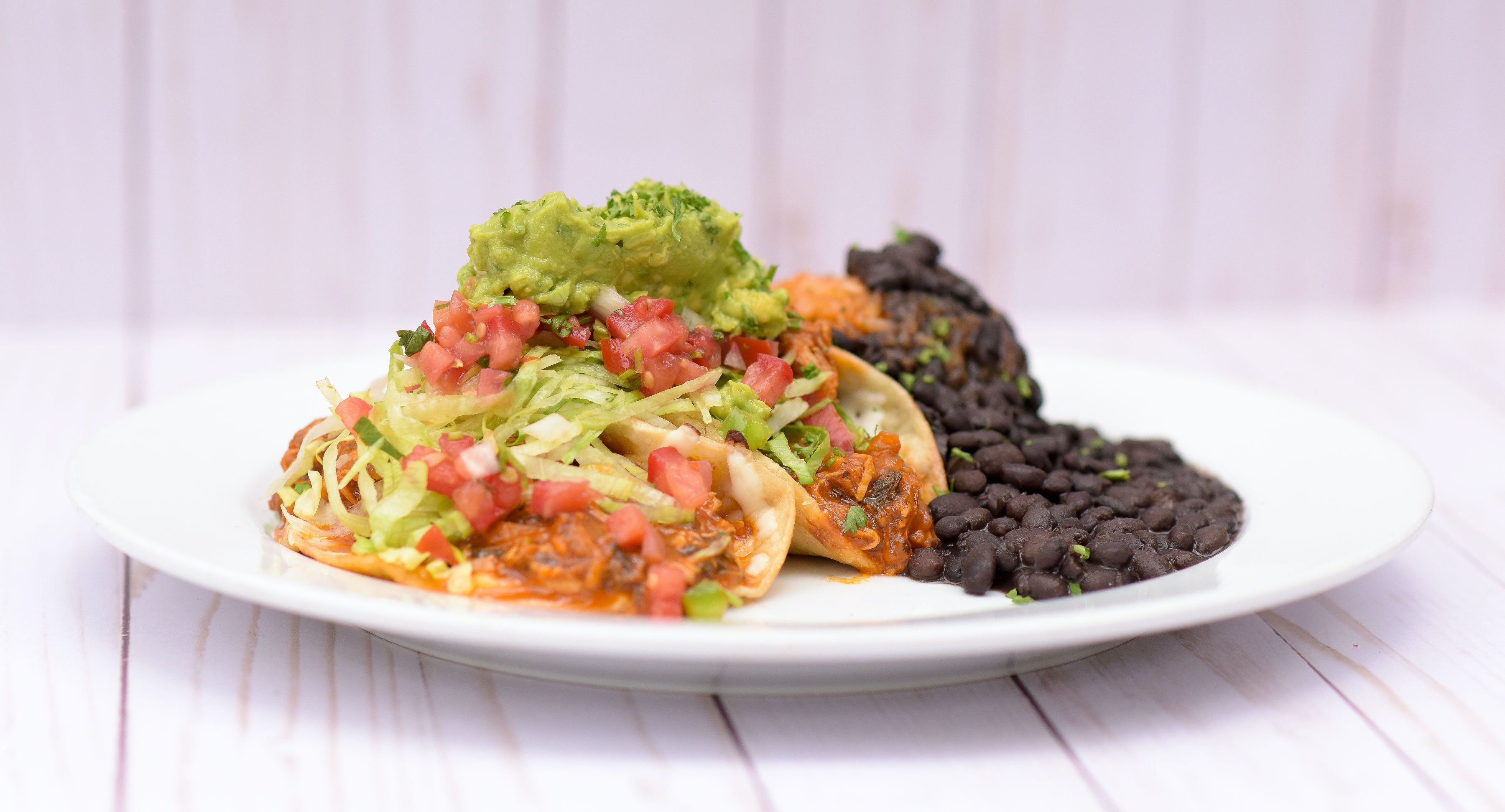 Order Spicy Chicken Soft Tacos food online from Cafe Vida store, Pacific Palisades on bringmethat.com