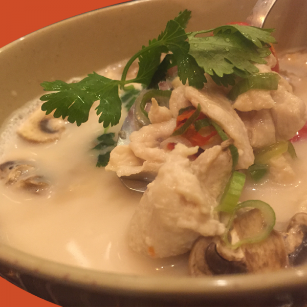 Order S1. Chicken Coconut Soup food online from Basil Rice store, Brookline on bringmethat.com