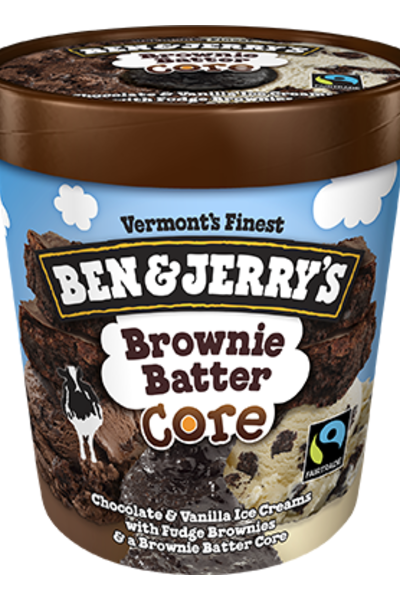 Order Ben & Jerry's Brownie Batter Core Pint 1 Container 473.0ml food online from Friends Liquor store, San Francisco on bringmethat.com
