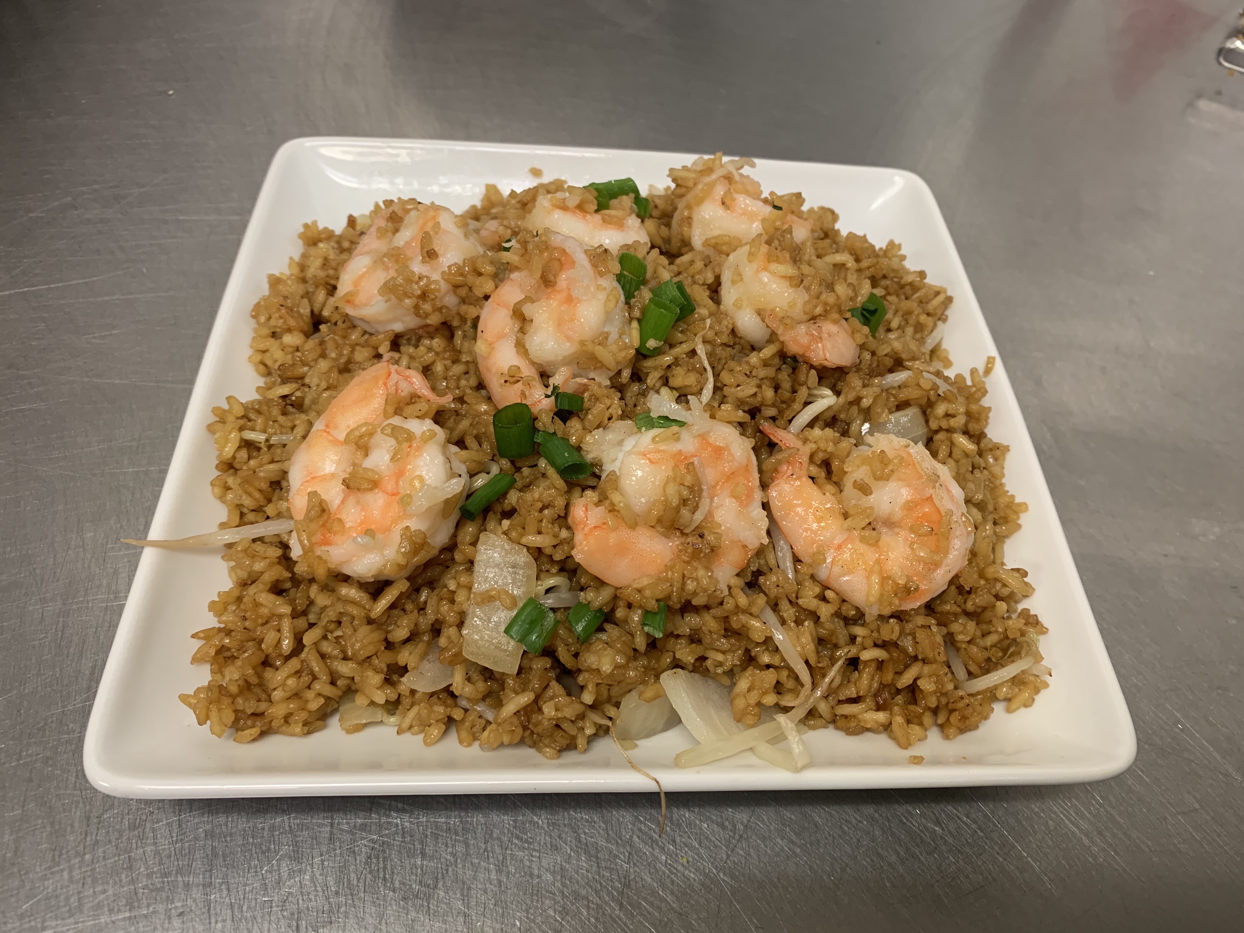 Order Jumbo Shrimp Fried Rice(Large) food online from China Wok store, Owings Mills on bringmethat.com