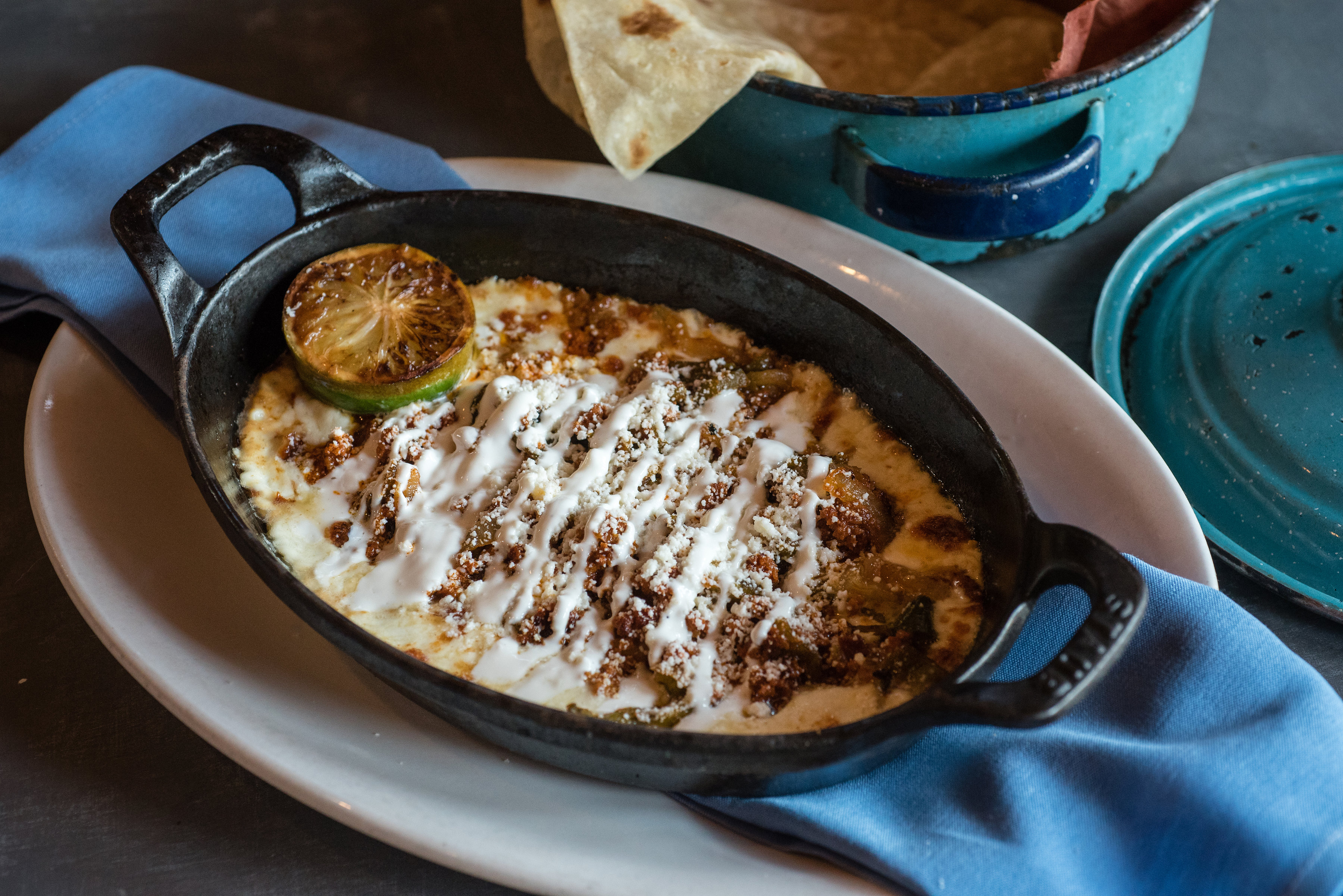 Order Queso Fundido food online from Ortega Mexican Bistro store, San Diego on bringmethat.com