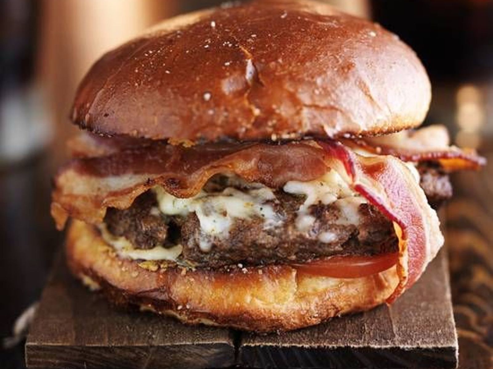 Order Mega Bacon Cheeseburger food online from Sizzler store, Nampa on bringmethat.com