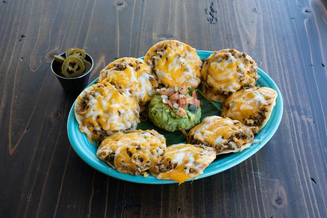 Order Ground Beef Nacho food online from Blue Goose Cantina store, Mckinney on bringmethat.com