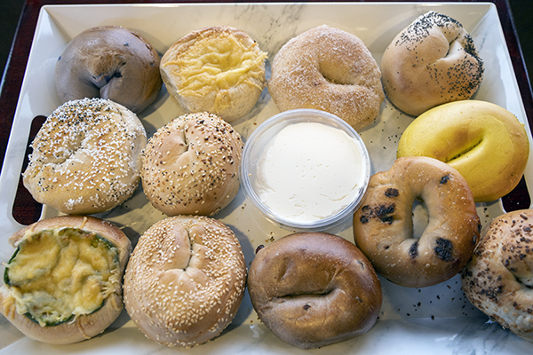 Order Bakers Basket (13 Bagels) with 1 Large Cream Cheese food online from Elaine Bagel store, Shelby Charter Township on bringmethat.com