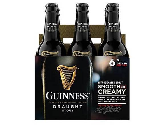 Order Guiness, 6-pack 12oz bottle beer (5.6% ABV) food online from Van Ness Liquors store, San Francisco on bringmethat.com
