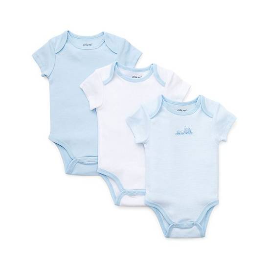 Order Little Me® Newborn 3-Piece Train Bodysuits in Blue food online from Bed Bath & Beyond store, Lancaster on bringmethat.com