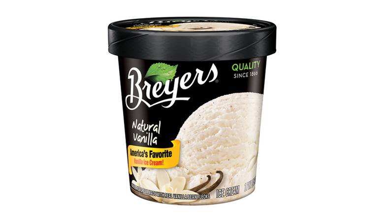 Order Breyers Ice Cream Natural Vanilla food online from Trumbull Mobil store, Trumbull on bringmethat.com