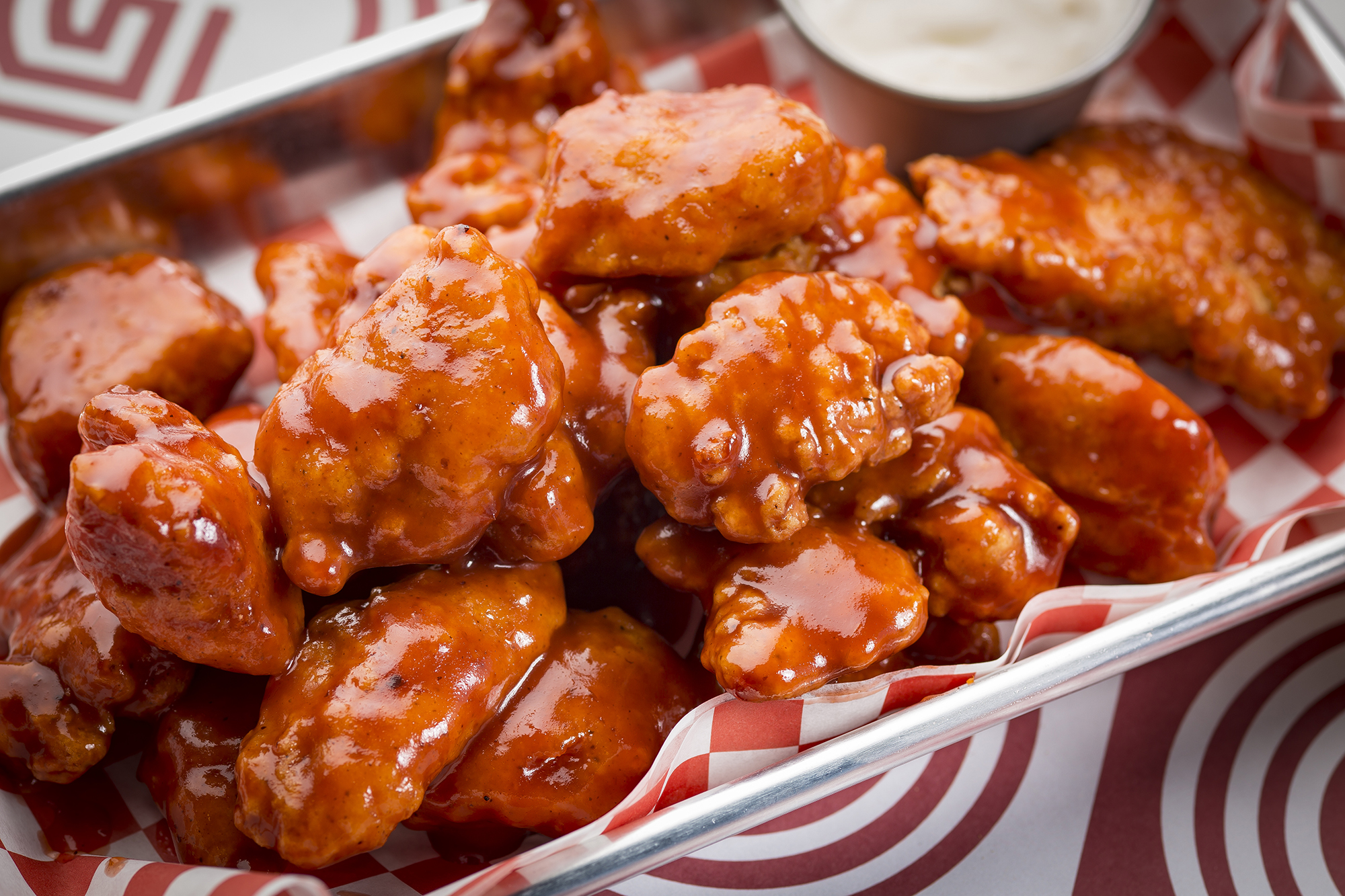 Order 1 lb. Boneless Wings food online from Nonna's Pizza store, Crestwood on bringmethat.com