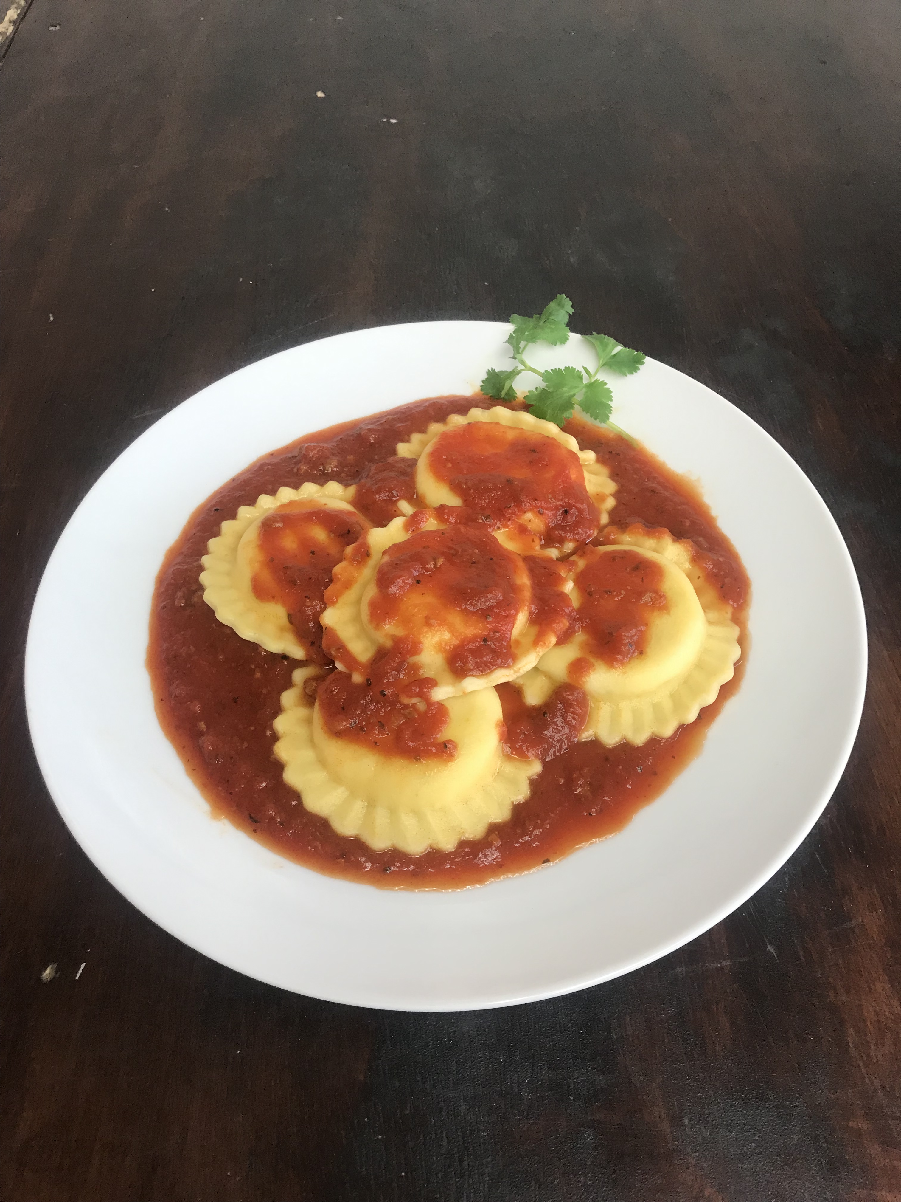 Order Ravioli with Meat Sauce food online from Palermo Pizza store, El Monte on bringmethat.com