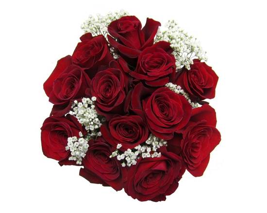 Order Dozen Rose Bouquet, Red food online from Lucky California store, Hollister on bringmethat.com