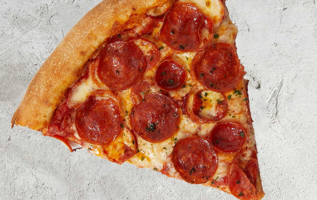 Order NY Double Duo Pepperoni Slice food online from Sbarro store, Canton on bringmethat.com