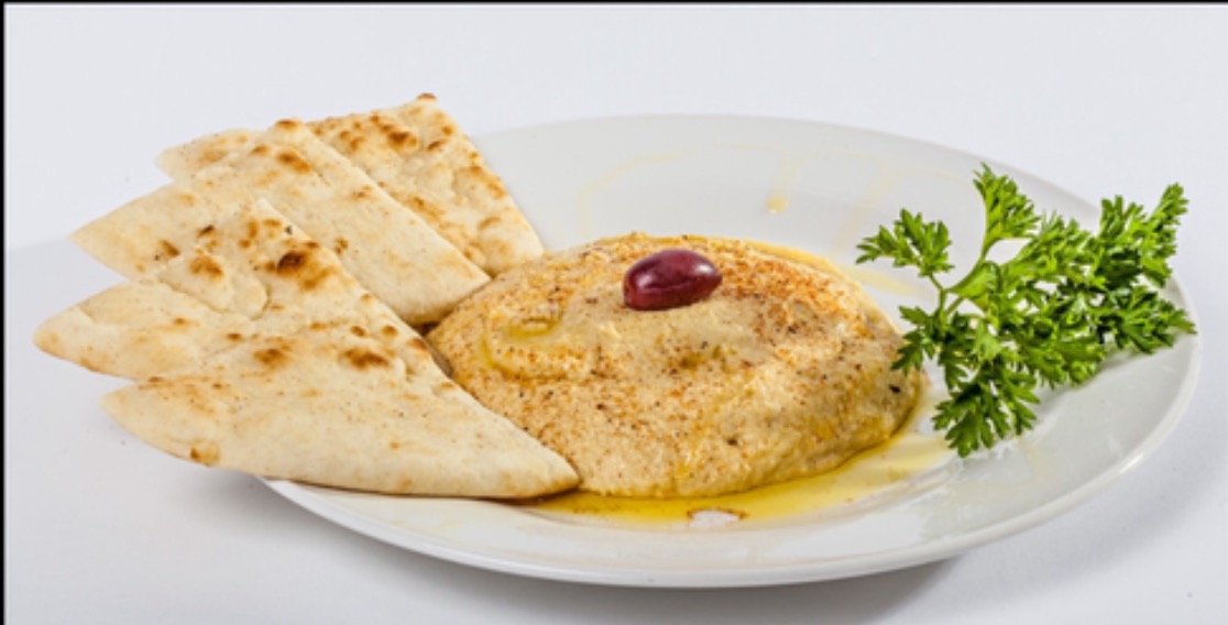 Order Hummus with 2 grilled Pitas food online from Gyro City Grill store, Reynoldsburg on bringmethat.com