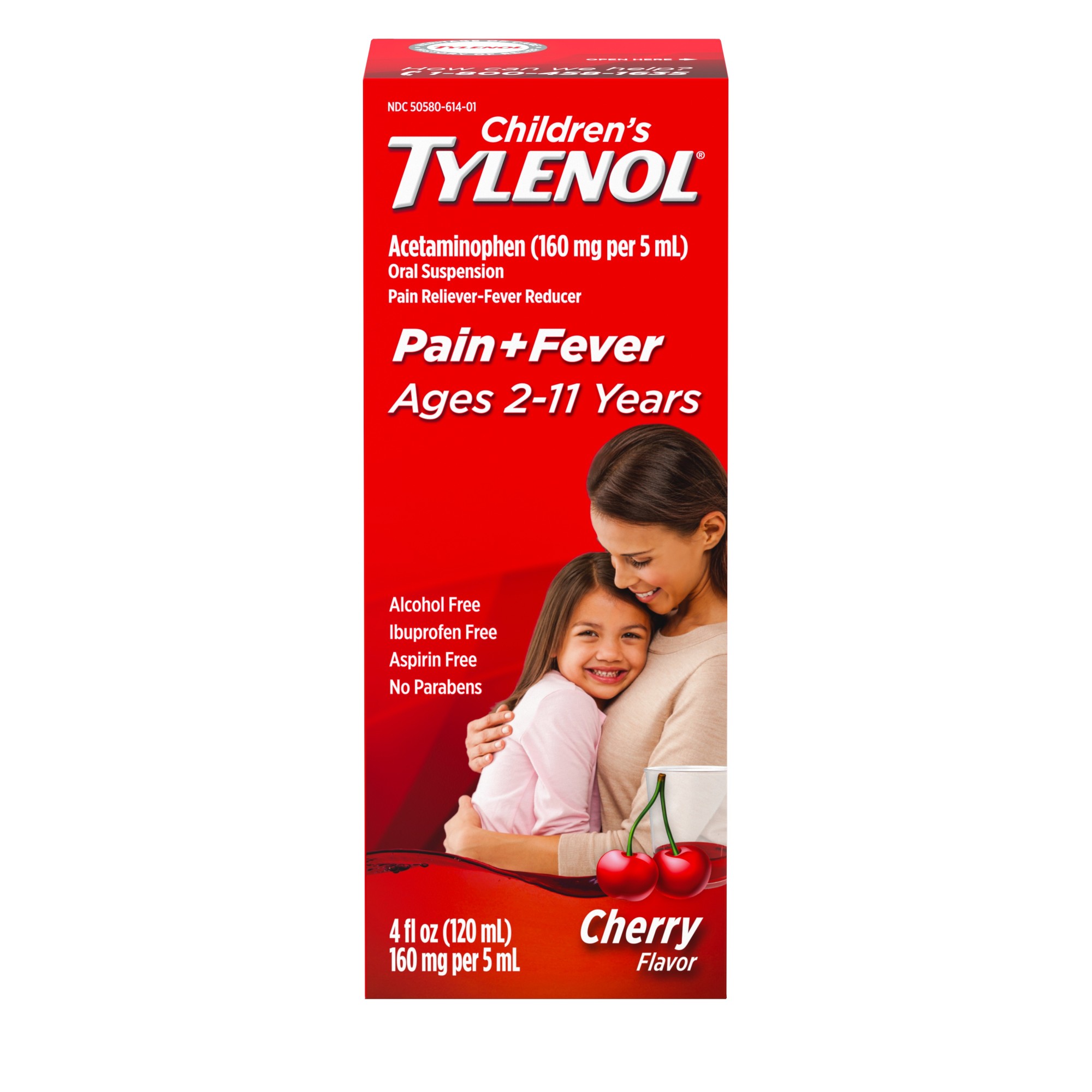Order Children's Tylenol Pain + Fever Relief Medicine, Cherry - 4 fl oz food online from Bartell store, Edmonds on bringmethat.com