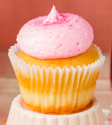 Order Pink Vanilla Cupcake food online from Smallcakes - Warner Robins store, Warner Robins on bringmethat.com