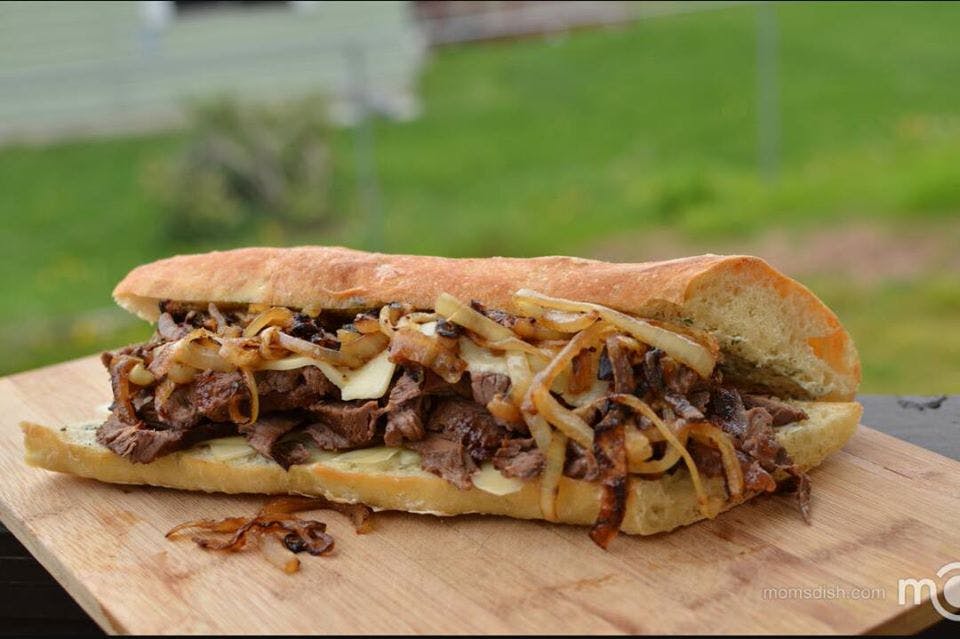 Order Steak & Cheese Sub - Small 8'' food online from Zesto's Deli Pizzeria store, Plymouth on bringmethat.com