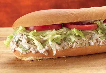 Order 7" Tuna Fish Sandwich food online from Ametis Pizza store, Clifton on bringmethat.com