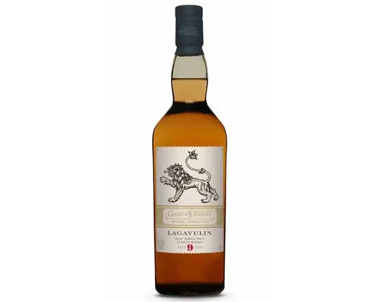 Order Lagavulin 9 Year Old / Game of Thrones House cannister Islay Whisky  46% abv 750ml food online from Sousa Wines & Liquors store, Mountain View on bringmethat.com