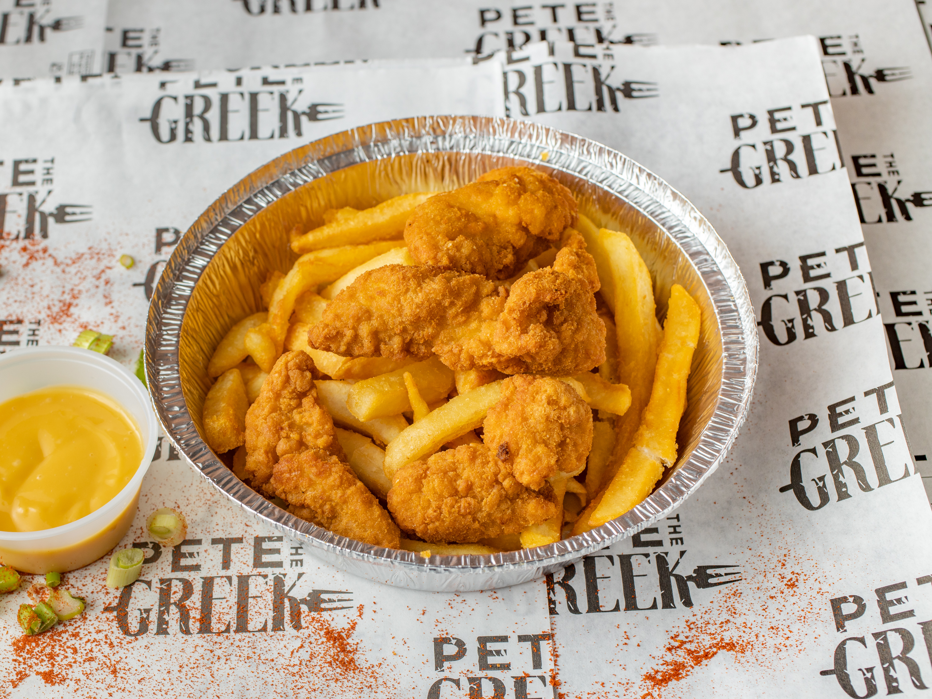 Order Kids Chicken Fingers   food online from Pete The Greek store, Old Bethpage on bringmethat.com