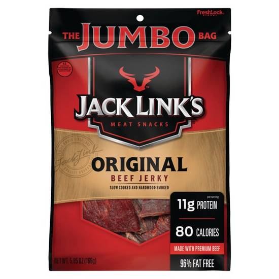 Order Jack Link'S Original Beef Jerky Jumbo Bag food online from Pepack Sunoco store, Peapack on bringmethat.com