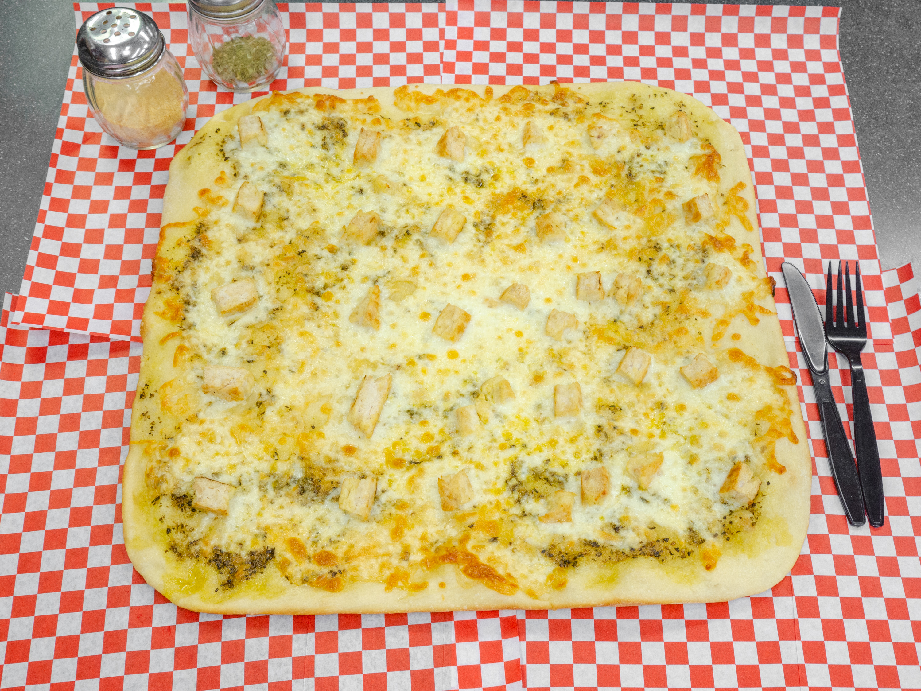 Order Sicilian Cheese Pizza food online from Giant Manhattan Pizza store, El Cajon on bringmethat.com