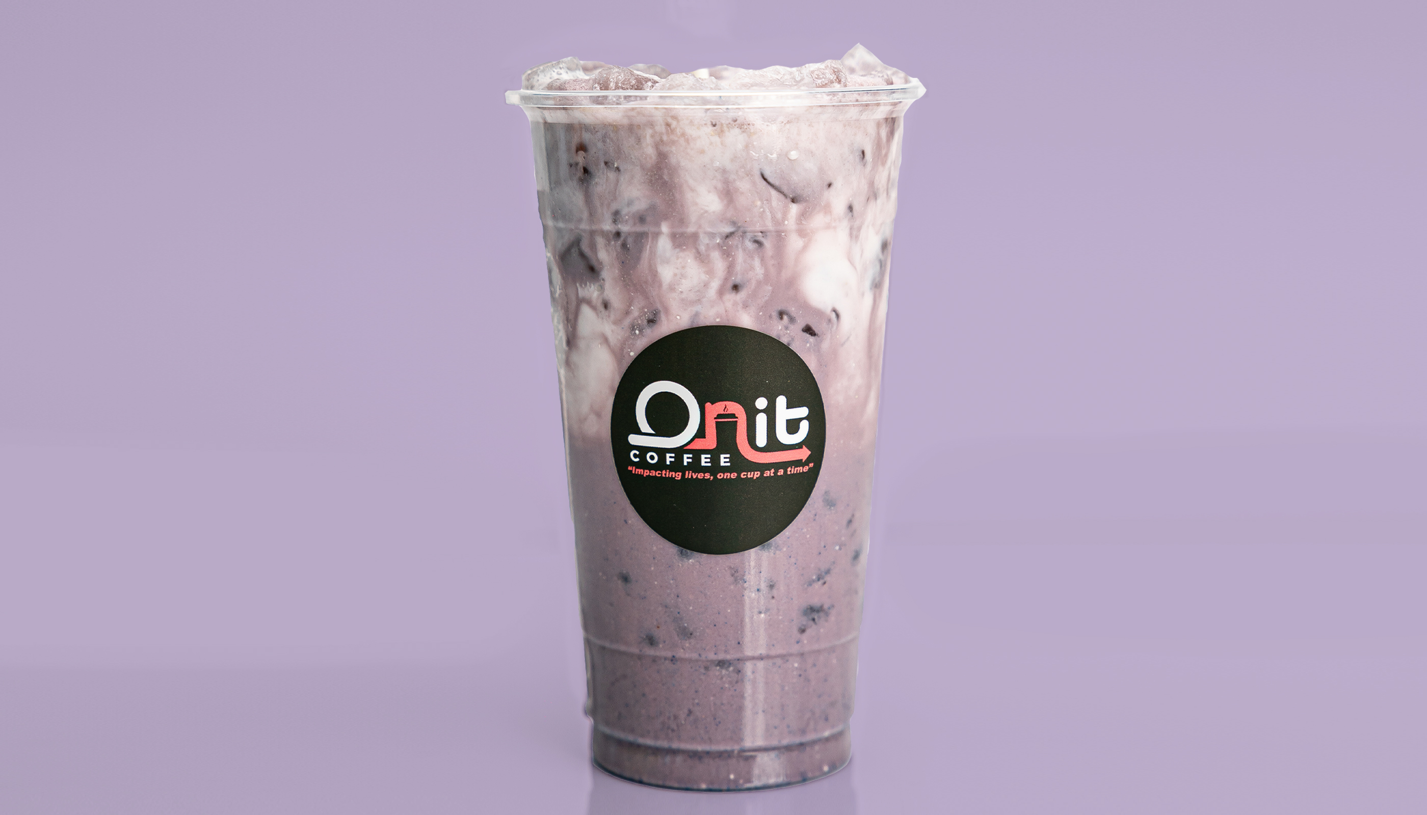 Order Iced Taro Tea  food online from Onit Coffee store, Elk Grove on bringmethat.com