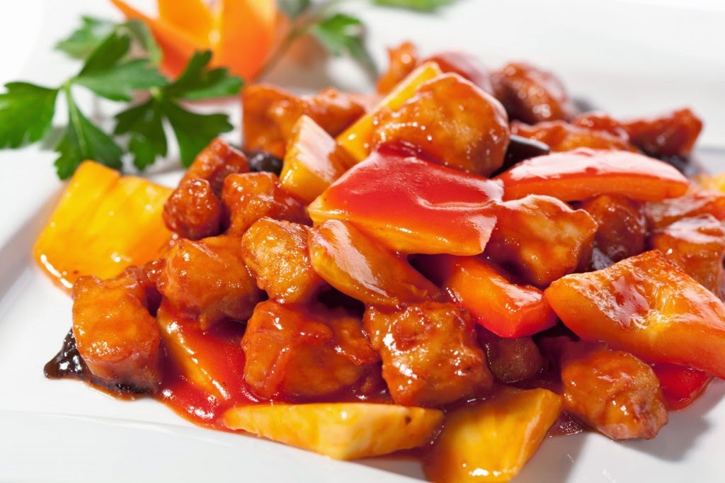 Order Sweet and Sour Pork food online from Twin Dragon Restaurant store, Los Angeles on bringmethat.com
