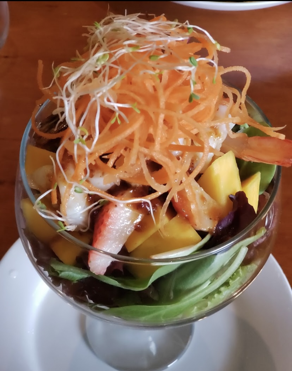 Order Mango Shrimp Salad food online from Mango Thai Restaurant store, Saint Paul on bringmethat.com