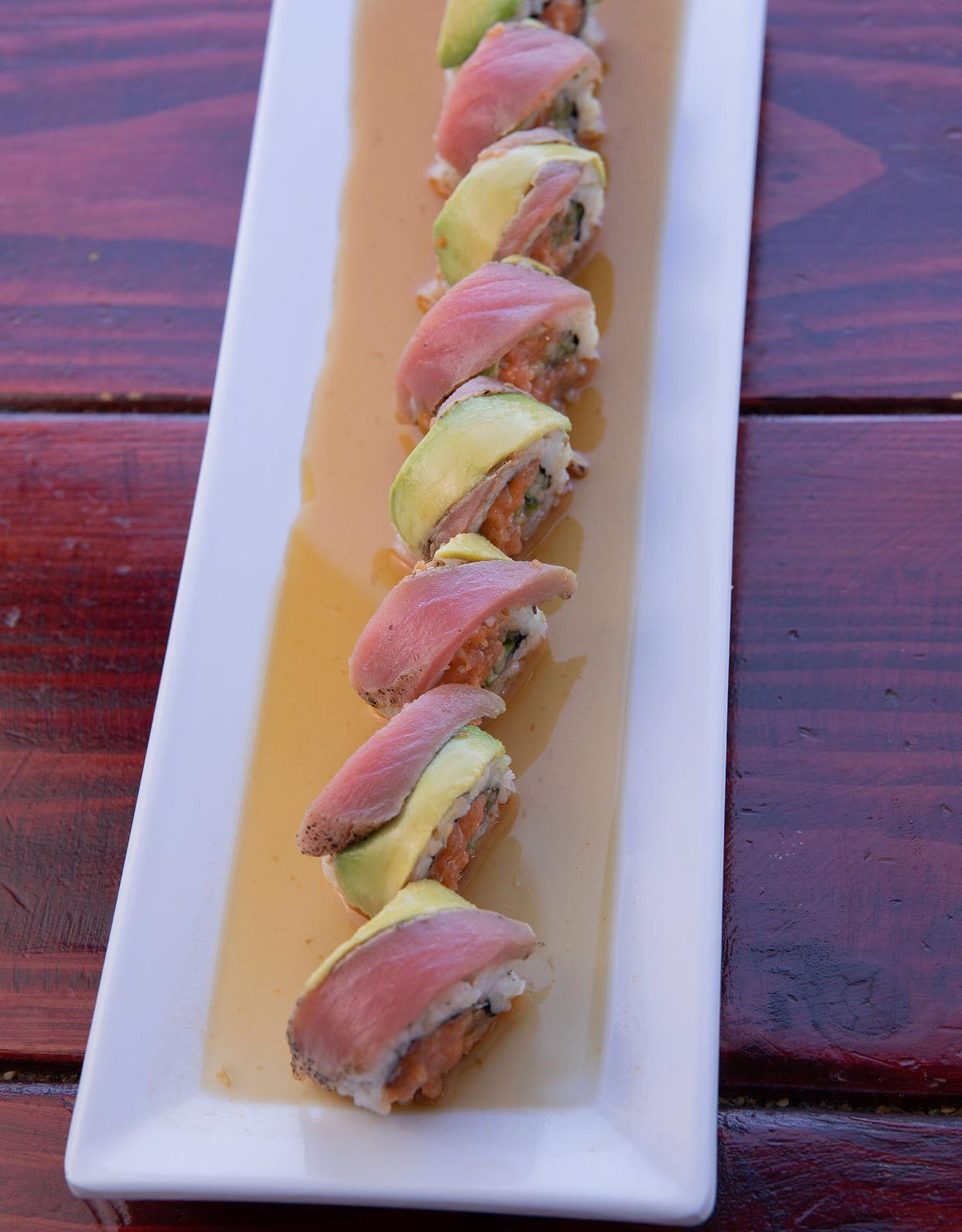 Order Kawasaki Roll food online from Meshuga 4 Sushi - W. Pico Blvd. store, Los Angeles on bringmethat.com