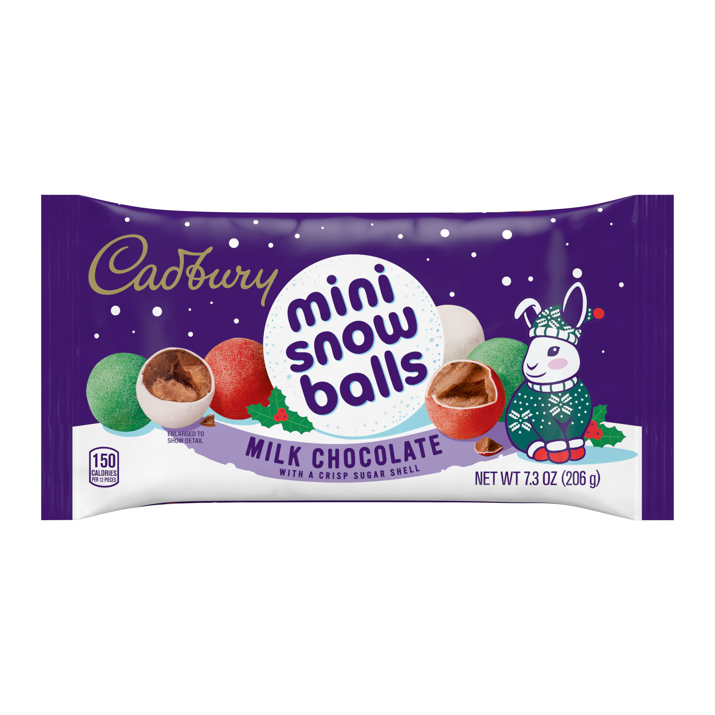 Order Cadbury Holiday Candy Coated Solid Milk Chocolate Snowballs - 7.3 oz food online from Bartell store, Edmonds on bringmethat.com