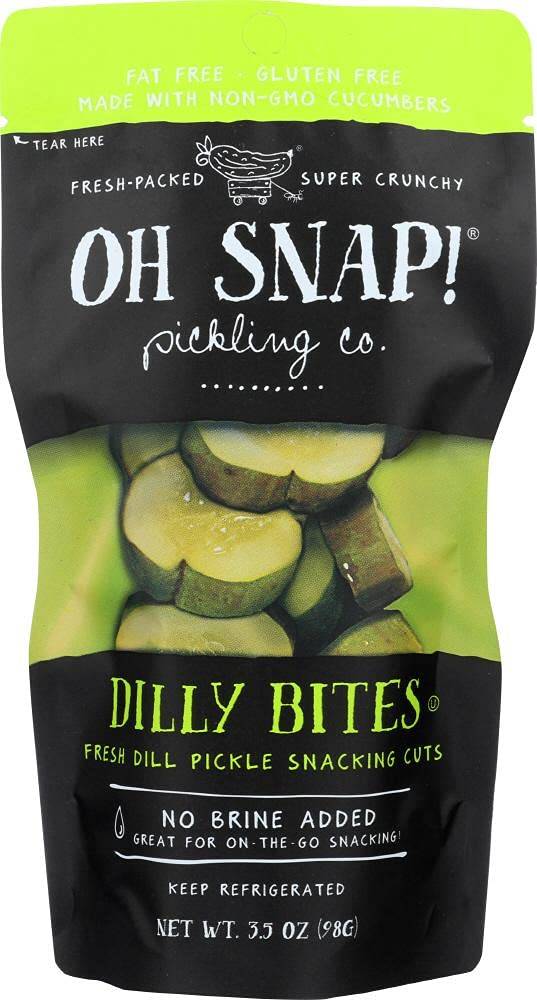 Order Oh Snap Pickle Bites Dill Fresh food online from Exxon Food Mart store, Port Huron on bringmethat.com