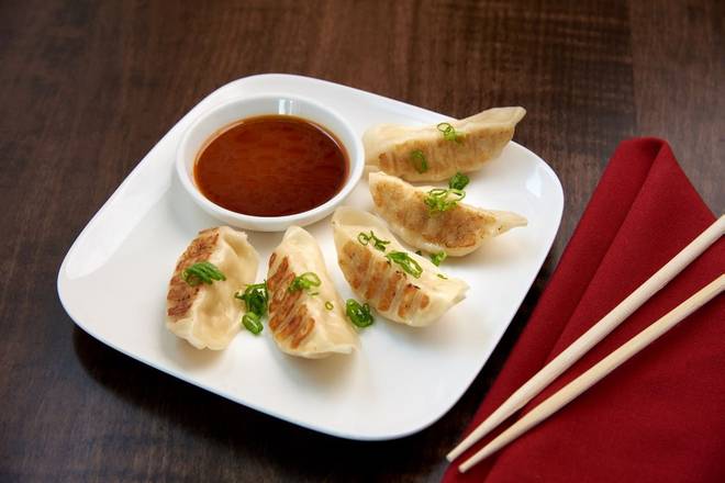 Order SPICY CHICKEN GYOZA food online from Ra Sushi Dulles store, Dulles on bringmethat.com