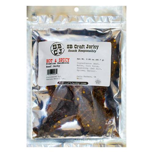 Order SB Craft Jerky Hot & Spicy - 2.85 oz/Single food online from Bottle Shop & Spirits store, Los Alamitos on bringmethat.com
