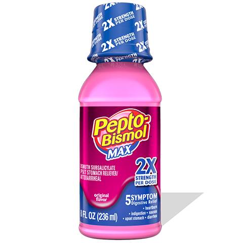 Order Pepto Bismol Max Strength 4oz food online from 7-Eleven store, Lakewood on bringmethat.com