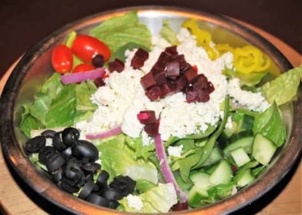 Order Greek Salad Family food online from Pizzapapalis store, Toledo on bringmethat.com