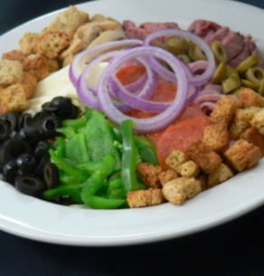 Order  Antipasto Salad food online from Flo Pizzeria store, Grand Rapids on bringmethat.com