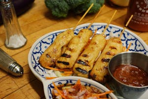 Order Satay Chicken food online from Berkeley Thai House store, Berkeley on bringmethat.com