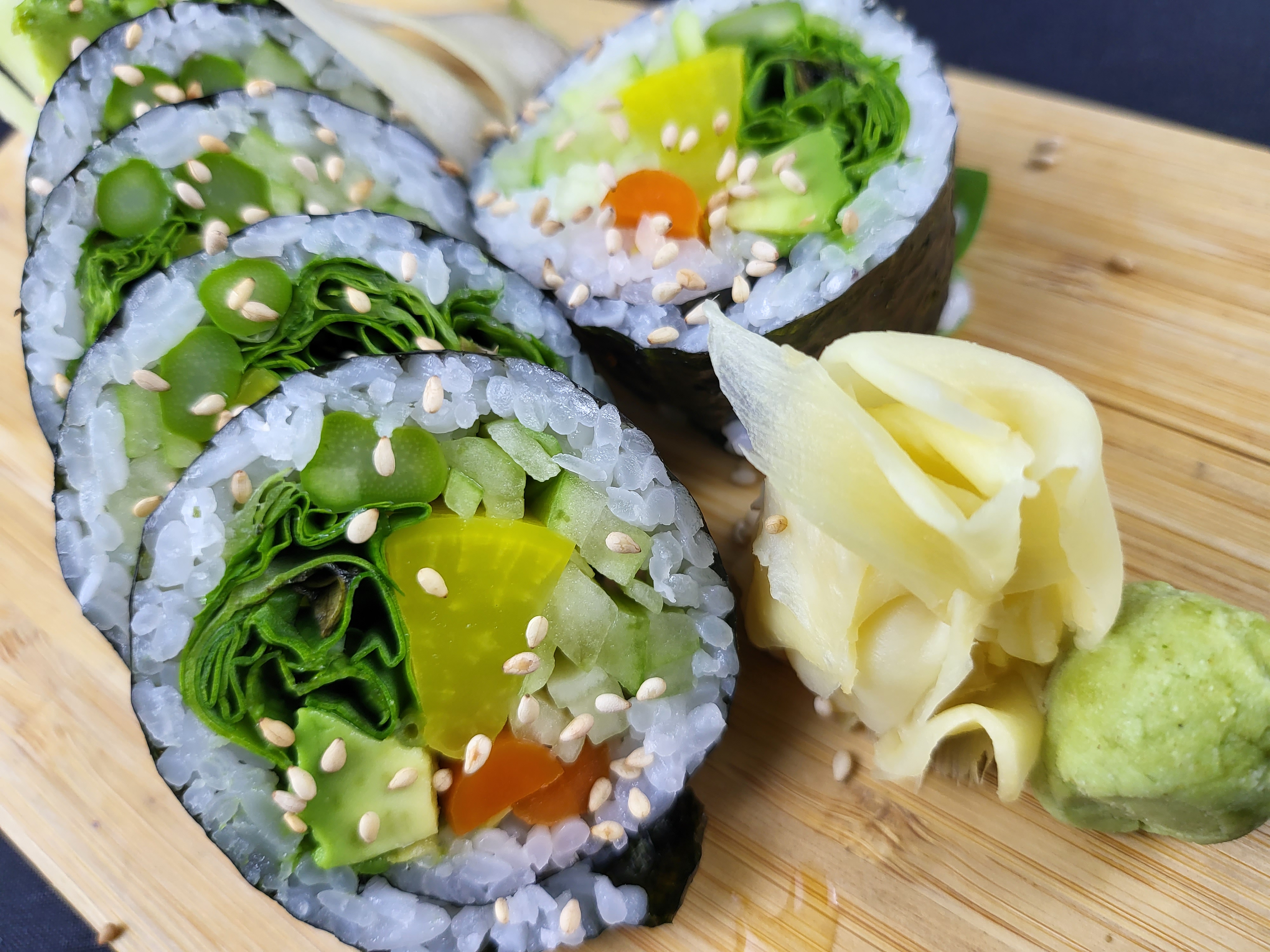 Order Veggie Roll food online from Kaze Sushi & Hibachi store, Mesquite on bringmethat.com