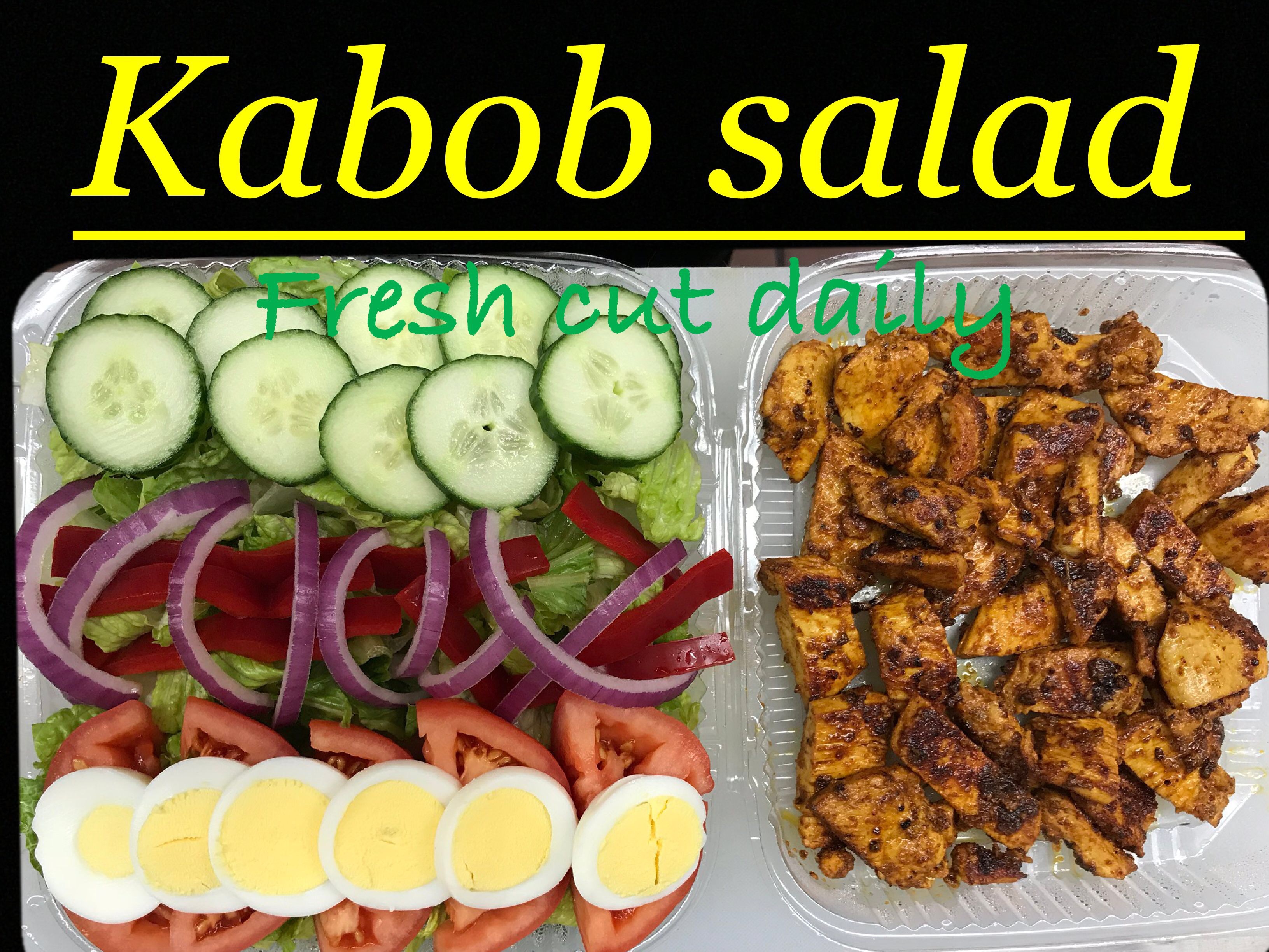 Order Chicken Kabob Salad food online from Crown Fried Chicken store, Philadelphia on bringmethat.com